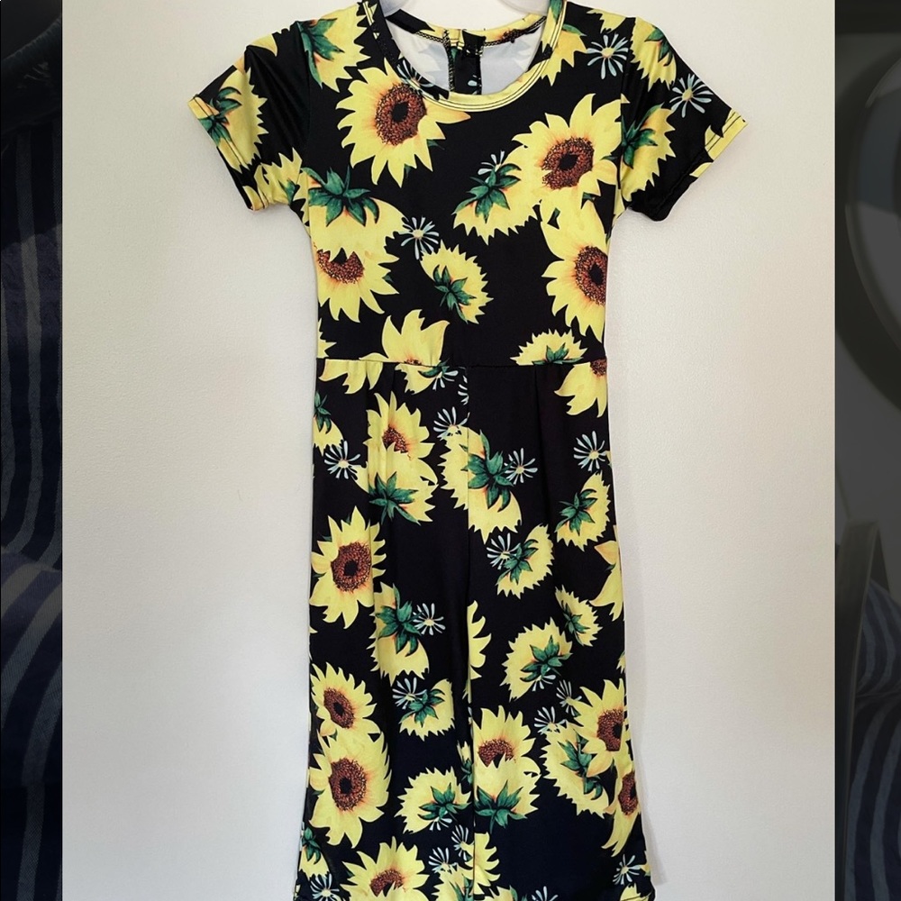Girl’s Sunflower Jumpsuit